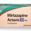 Mirtazapine is een geneesmiddel uit de groep van tetracyclische antidepressiva. Het wordt ook toegepast voor de behandeling van slapeloosheid (niet geregistreerd gebruik). De chemische structuur van deze stoffen bevat vier ringen. Van mirtazapine bestaan twee stereo-isomeren die elkaars spiegelbeeld zijn, de (R)- en (S)-vormen. Voor de commerciële producten gebruikt men een racemaat van evenveel (R)- als (S)-mirtazapine. Mirtazapine werd in 1976 geoctrooieerd door Organon, en wordt verkocht onder de merknamen Remeron en Remergon. De looptijd van het Amerikaans octrooi, normaal 20 jaar vanaf de aanvraag van het octrooi[1] werd verlengd tot 14 juni 1998 omdat het product pas in 1996 werd toegelaten op de markt. Het is inmiddels ook als generiek geneesmiddel verkrijgbaar.