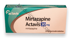 Mirtazapine is een geneesmiddel uit de groep van tetracyclische antidepressiva. Het wordt ook toegepast voor de behandeling van slapeloosheid (niet geregistreerd gebruik). De chemische structuur van deze stoffen bevat vier ringen. Van mirtazapine bestaan twee stereo-isomeren die elkaars spiegelbeeld zijn, de (R)- en (S)-vormen. Voor de commerciële producten gebruikt men een racemaat van evenveel (R)- als (S)-mirtazapine. Mirtazapine werd in 1976 geoctrooieerd door Organon, en wordt verkocht onder de merknamen Remeron en Remergon. De looptijd van het Amerikaans octrooi, normaal 20 jaar vanaf de aanvraag van het octrooi[1] werd verlengd tot 14 juni 1998 omdat het product pas in 1996 werd toegelaten op de markt. Het is inmiddels ook als generiek geneesmiddel verkrijgbaar.